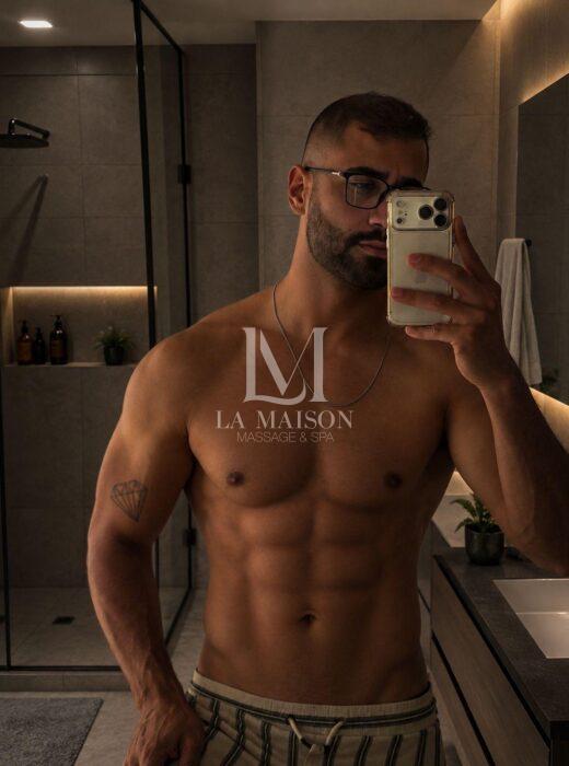 Massagista Glauber no La Maison Spa Lisboa