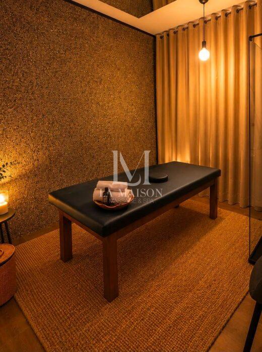 Milking Table em sala de luxo no La Maison Spa