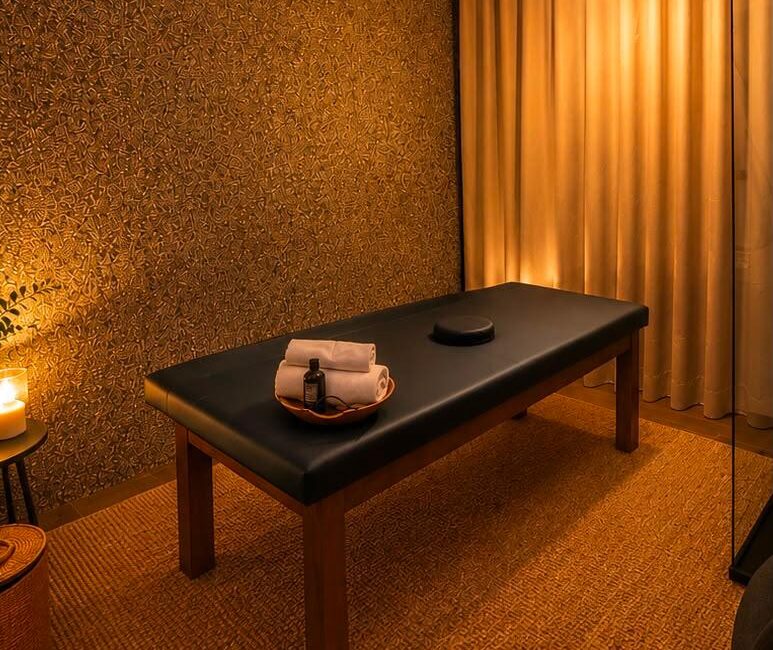 Milking Table na sala de atendimento de luxo no La Maison Spa Lisboa